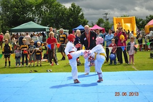 Leah & Lucy Hunter provide one of the Sparring Demonstrations